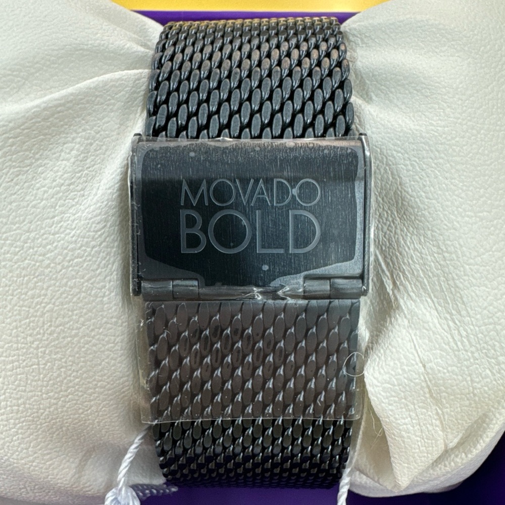 SOLD Movado Bold Evolution Mens Blue ION PVD Stainless Quartz Watch 3600793 - Picture 2 of 6
